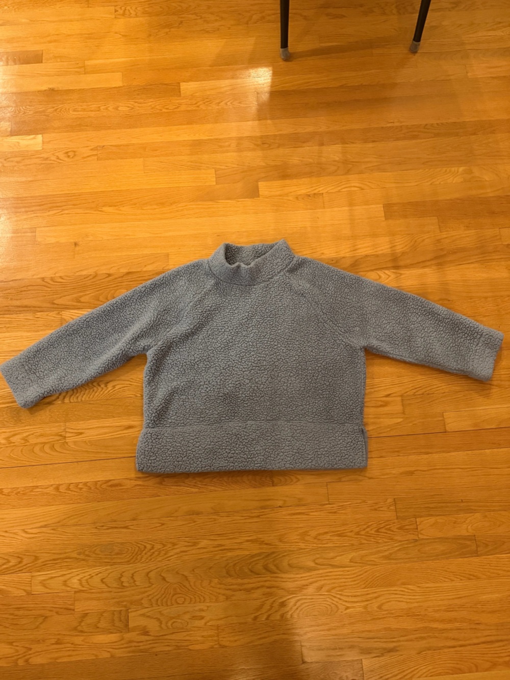 Gap Cozy Women's Light Blue Sherpa Mockneck Pullover Sweater